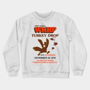 Vintage Wkrp Turkey Drop Crewneck Sweatshirt